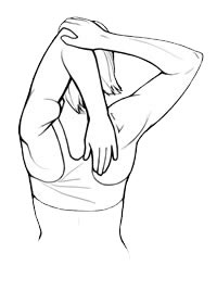 Behind the Head Tricep Stretch